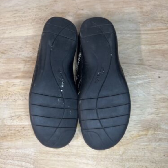 CLARKS BENDABLES WOMEN'S SIZE 8M BLACK SLIP ON LOAFER *read* - Picture 3 of 9
